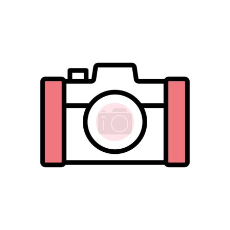 Illustration for Camera icon, web simple illustration - Royalty Free Image