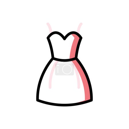 Ilustración de Icono de vestido, ilustración simple web - Imagen libre de derechos