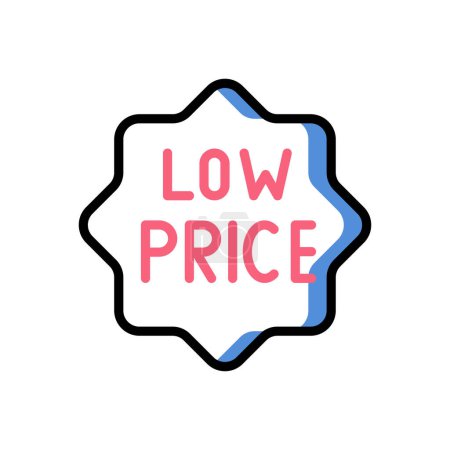 Illustration for Low price icon vector illustration - Royalty Free Image