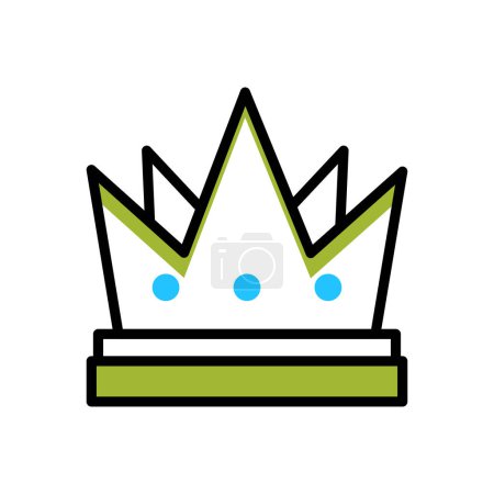 Illustration for Crown icon vector illustration - Royalty Free Image