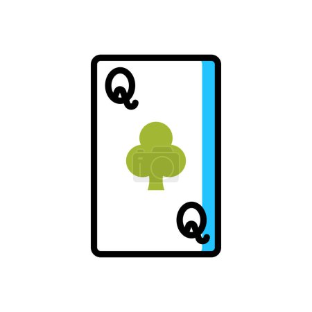 Illustration for Playing card icon vector illustration - Royalty Free Image