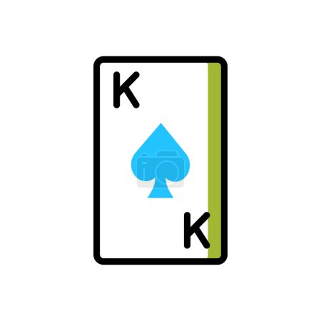 Ilustración de Playing card icon vector illustration - Imagen libre de derechos