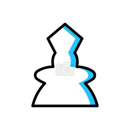 Téléchargez les illustrations : Figure d'échecs illustration vectorielle icône - en licence libre de droit