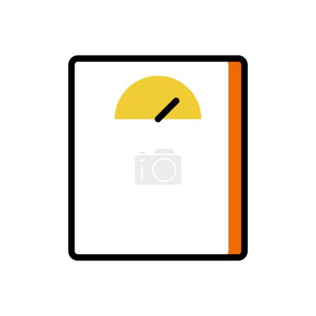 Illustration for Weight scale icon, web simple illustration - Royalty Free Image