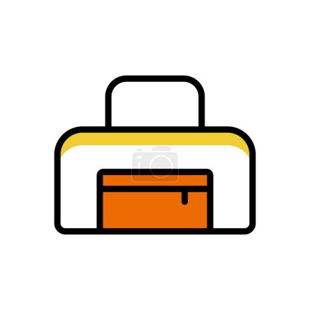 Illustration for Boxing sport bag icon, web simple illustration - Royalty Free Image