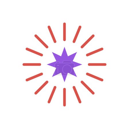 Illustration for Star  icon, web simple illustration - Royalty Free Image