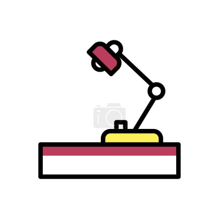 Illustration for Table lamp icon, web simple illustration - Royalty Free Image