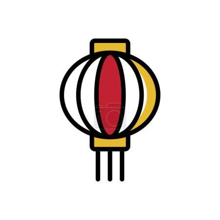 Illustration for Lamp  icon vector illustration - Royalty Free Image