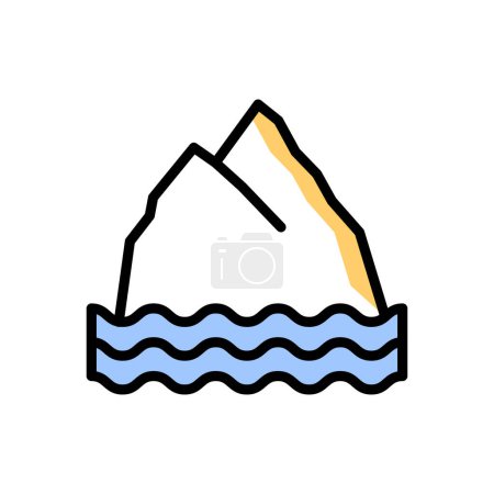 Téléchargez les illustrations : Illustration vectorielle icône montagne - en licence libre de droit