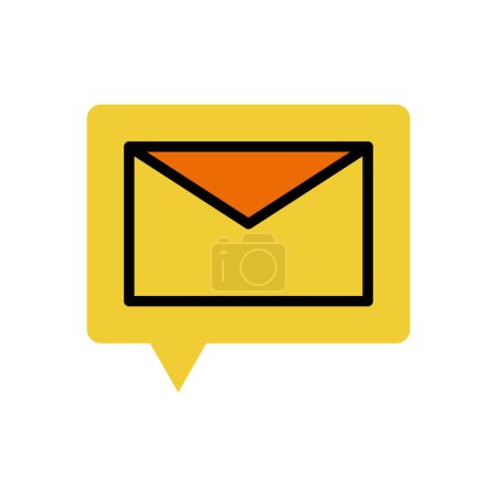 Téléchargez les illustrations : Mail icône moderne, illustration vectorielle - en licence libre de droit
