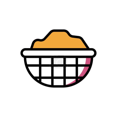 Illustration for Bowl icon vector illustration - Royalty Free Image