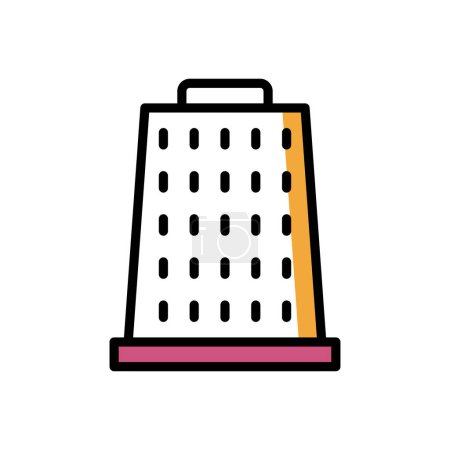 Illustration for Grater icon vector illustration - Royalty Free Image
