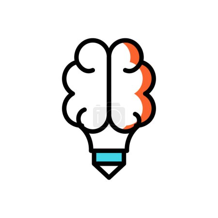 Illustration for Brain modern icon, vector illustration - Royalty Free Image