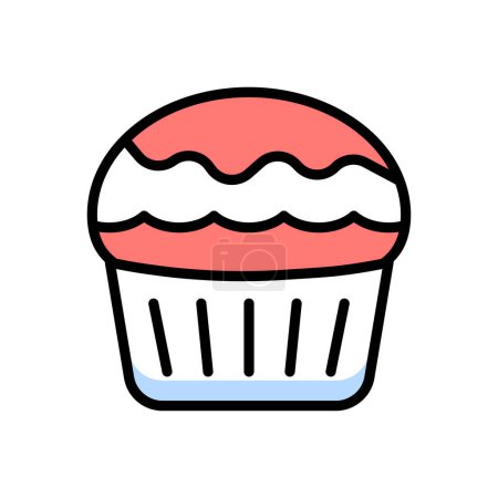 Ilustración de Cupcake modern icon, vector illustration - Imagen libre de derechos