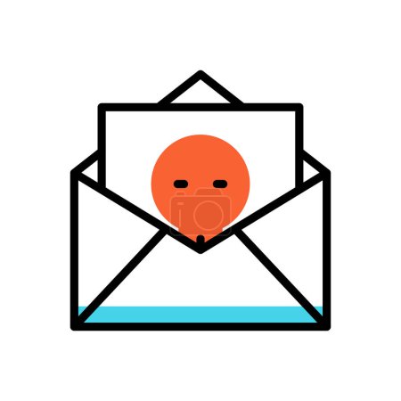 Téléchargez les illustrations : Mail icône moderne, illustration vectorielle - en licence libre de droit