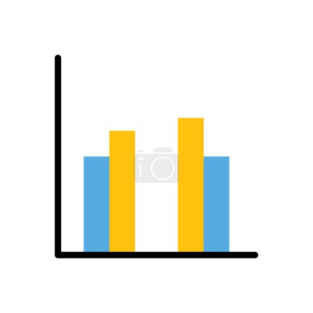 Illustration for Graph modern icon, vector illustration - Royalty Free Image