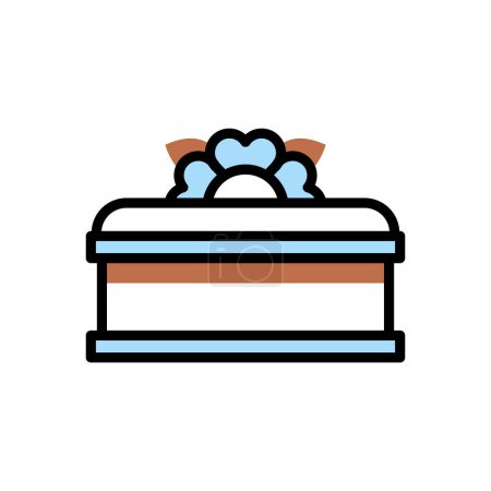 Illustration for Coffin icon vector illustration - Royalty Free Image