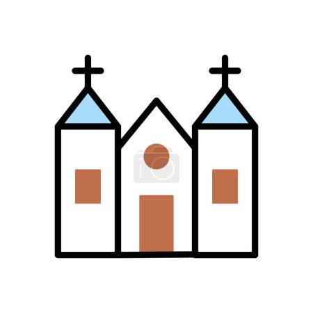 Illustration for Church icon vector illustration - Royalty Free Image