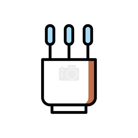 Illustration for Incense icon vector illustration - Royalty Free Image
