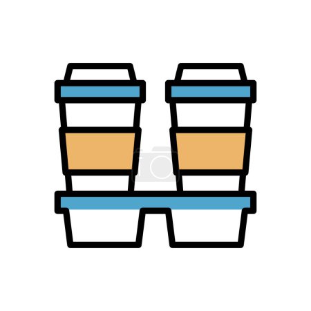 Ilustración de Bebidas icono, ilustración simple web - Imagen libre de derechos