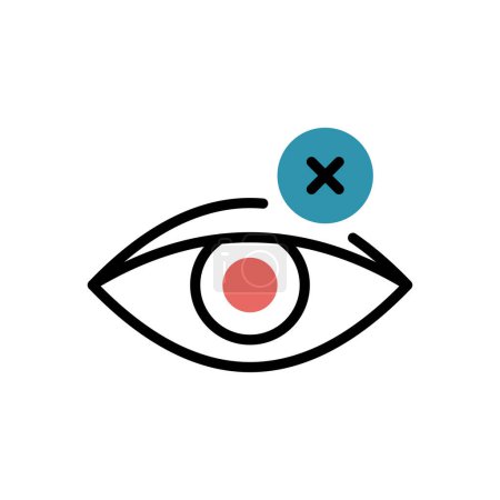 Ilustración de Blind  flat icon, vector illustration - Imagen libre de derechos