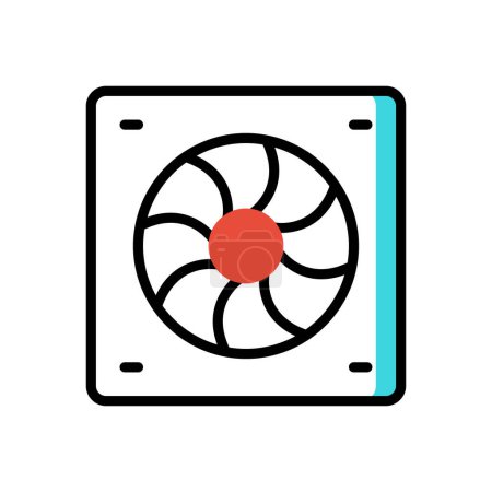 Illustration for Outdoor ventilator icon, web simple illustration - Royalty Free Image