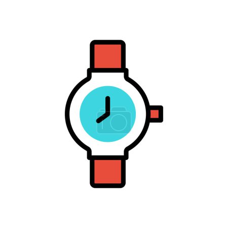 Illustration for Wristwatch vector illustration icon background - Royalty Free Image