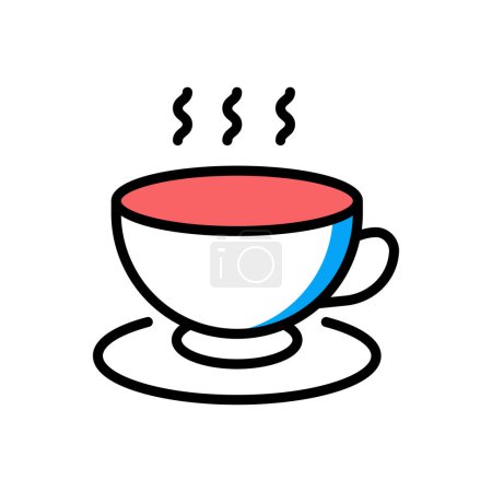 Illustration for Tea vector illustration icon background - Royalty Free Image