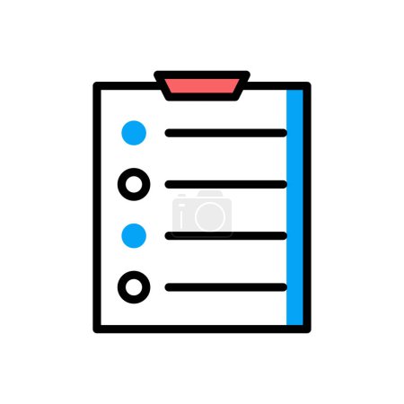 Illustration for Checklist modern icon, vector illustration - Royalty Free Image