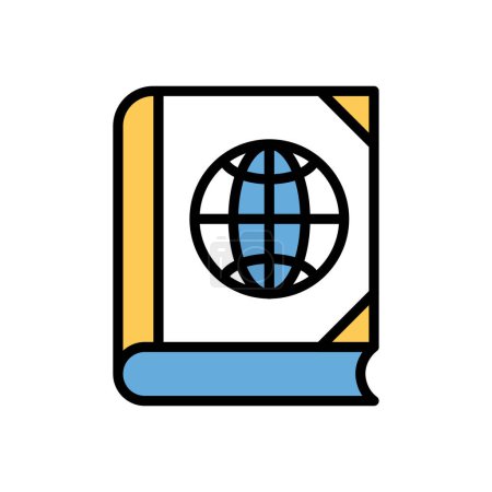 Téléchargez les illustrations : Global vector illustration icon background - en licence libre de droit