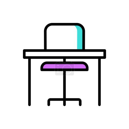 Illustration for Chair vector illustration icon background - Royalty Free Image