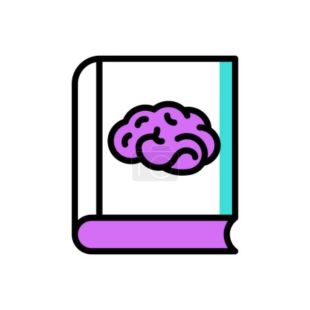 Illustration for Brain vector illustration icon background - Royalty Free Image