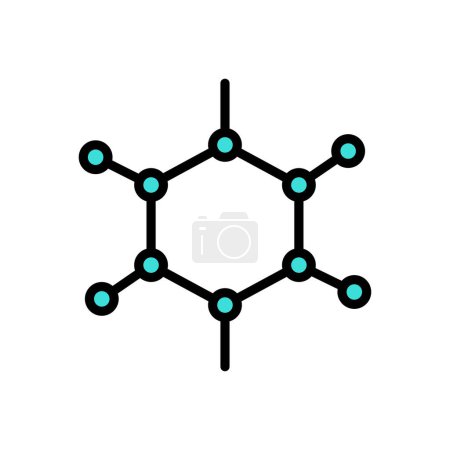 Ilustración de Molecule vector illustration icon background - Imagen libre de derechos
