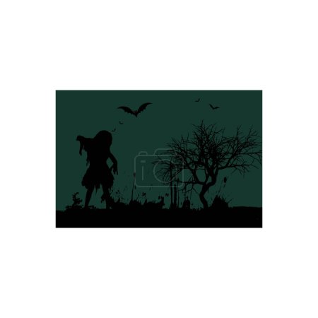Illustration for Zombies are dead scary. - Royalty Free Image
