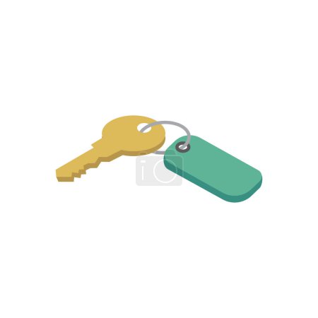 Illustration for Keys Vector illustration on a background. Premium quality symbols. vector icons for concept and graphic design. - Royalty Free Image