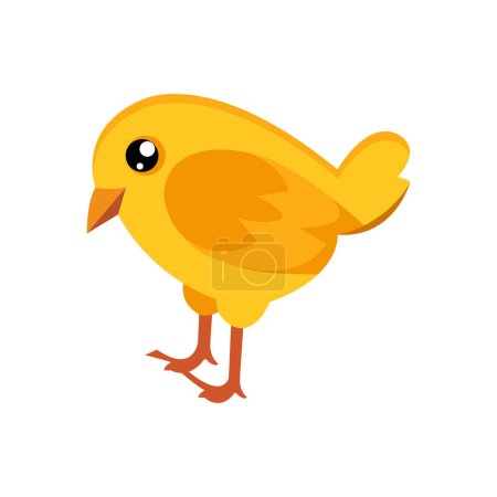 Illustration for Chick  Vector illustration on a background. Premium quality symbols. vector icons for concept and graphic design. - Royalty Free Image