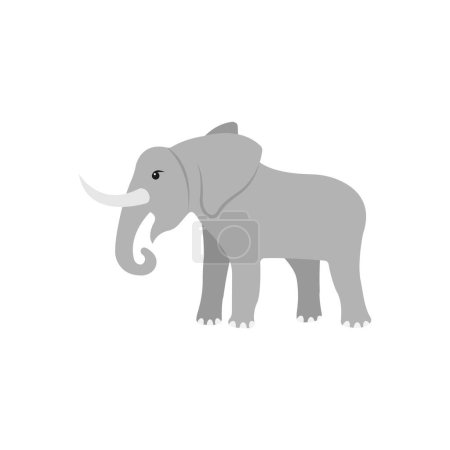 Téléchargez les illustrations : Illustration de vecteur d'éléphant sur un fond. Symboles de qualité Premium. icônes vectorielles pour la conception conceptuelle et graphique. - en licence libre de droit