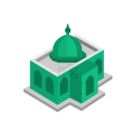 Illustration for Mosque Vector illustration on a background. Premium quality symbols. vector icons for concept and graphic design. - Royalty Free Image