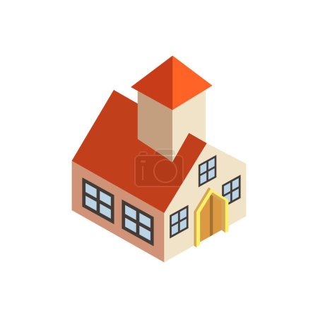Illustration for House Vector illustration on a background. Premium quality symbols. vector icons for concept and graphic design. - Royalty Free Image