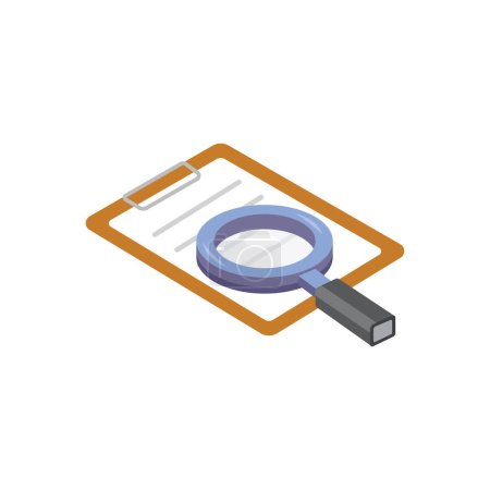 Illustration for Magnifier Vector illustration on a background. Premium quality symbols. vector icons for concept and graphic design. - Royalty Free Image