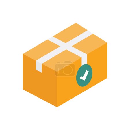 Illustration for Package Vector illustration on a background. Premium quality symbols. vector icons for concept and graphic design. - Royalty Free Image