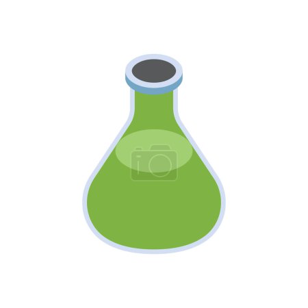 Illustration for Flask Vector illustration on a background. Premium quality symbols. vector icons for concept and graphic design. - Royalty Free Image