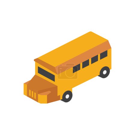 Ilustración de Bus escolar Ilustración vectorial en segundo plano. Símbolos de calidad premium. iconos vectoriales para el concepto y el diseño gráfico. - Imagen libre de derechos
