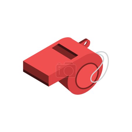 Illustration for Whistle Vector illustration on a background. Premium quality symbols. vector icons for concept and graphic design. - Royalty Free Image