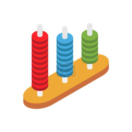 Illustration for Abacus Vector illustration on a background. Premium quality symbols. vector icons for concept and graphic design. - Royalty Free Image