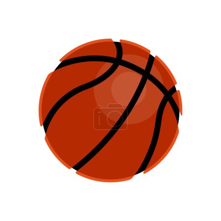 Illustration for Basketball Vector illustration on a background. Premium quality symbols. vector icons for concept and graphic design. - Royalty Free Image