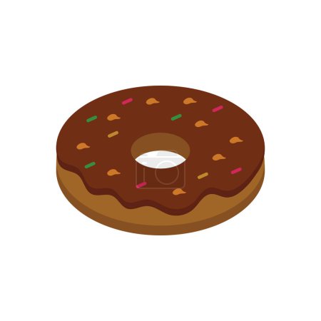 Illustration for Donut Vector illustration on a background. Premium quality symbols. vector icons for concept and graphic design. - Royalty Free Image