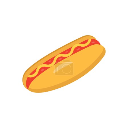 Téléchargez les illustrations : Hotdogs Illustration vectorielle sur fond. Symboles de qualité Premium. icônes vectorielles pour la conception conceptuelle et graphique. - en licence libre de droit