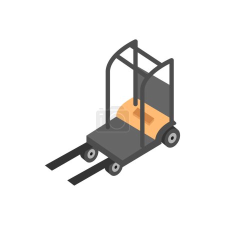 Illustration for Forklift Vector illustration on a background. Premium quality symbols. vector icons for concept and graphic design. - Royalty Free Image
