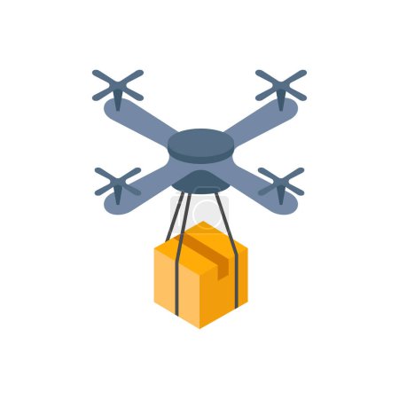 Illustration for Drone Vector illustration on a background. Premium quality symbols. vector icons for concept and graphic design. - Royalty Free Image